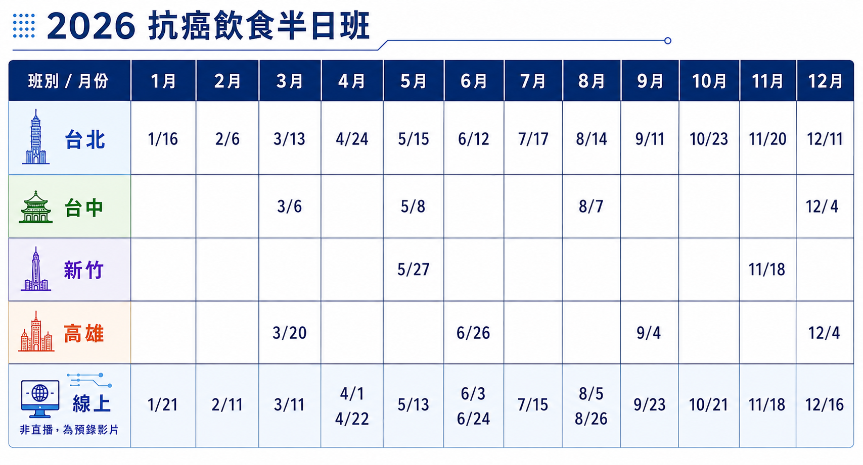2026-半日班時程表