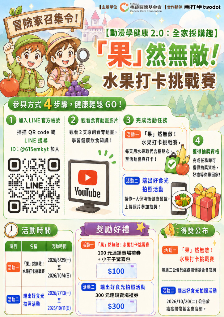 「果」然無敵！水果打卡挑戰賽—DM